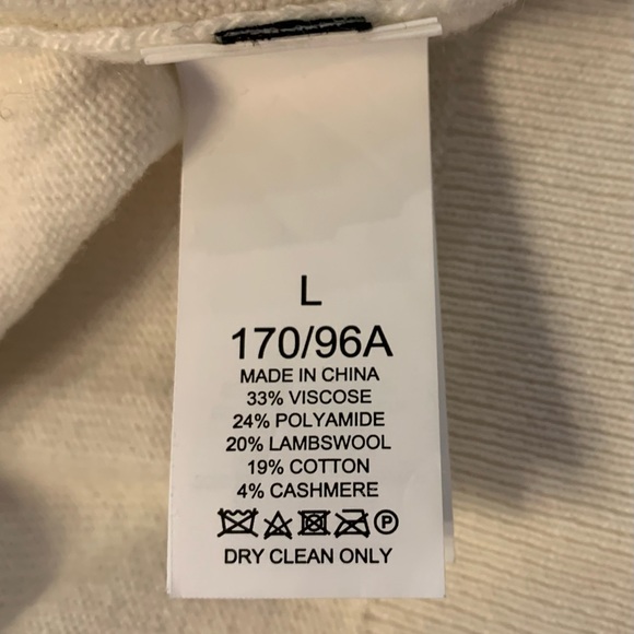 Kate Spade Ivory Crew Neckline Sweater with Scattered Rhinestones, SZ L - Picture 3 of 3